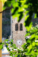 bell tower of monterosso al mare, cinque terre, liguria, italy