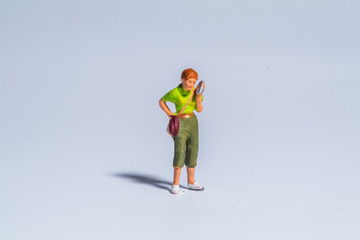 miniature figure concept of people, teenager, kids