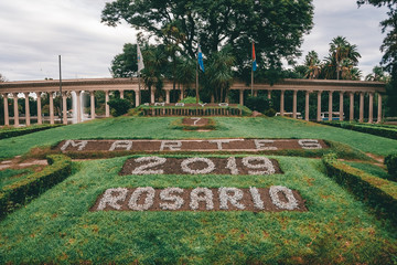 Rosario Argentina: Independence Park the biggest park of the city located in Northern Rosario. May.2019