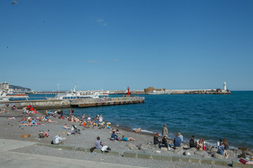 embankment of the sea,набережная море,