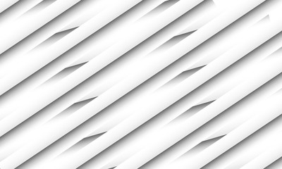 Obraz premium Abstract 3d background in light gray and white color with geometric pattern.