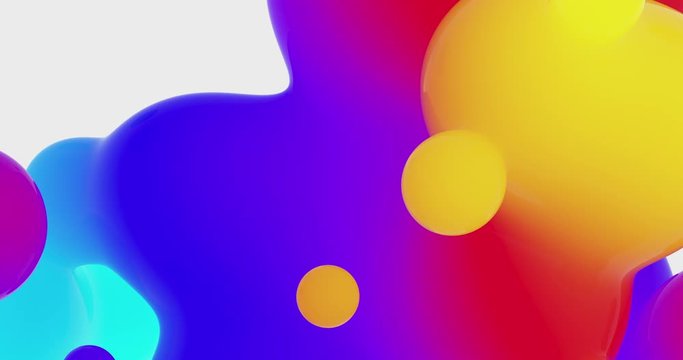 Stylized lava lamp gradient surface bubbling in bright environment