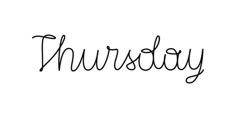Vector lettering Thursday. Handwritten style.