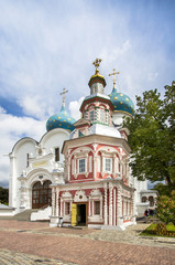 Fototapeta na wymiar Assumption Cathedral in Trinity Sergius Lavra, Moscow