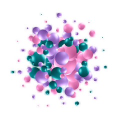 Abstract Flying Spheres Background. Sweet Candy. Colorful Realistic Glossy Balls. Vector illustration. eps 10