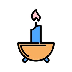 candle filled outline Icon