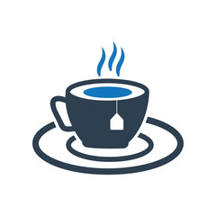 Cup with a teabag icon. Coffee icon