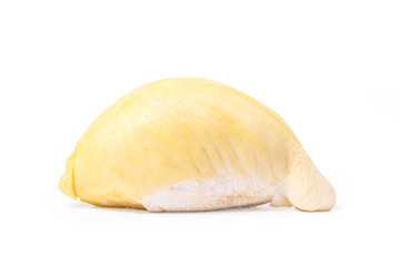 durian king of fruit isolated include clipping path on white background