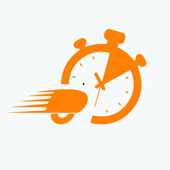 Express delivery icon for apps and website. Delivery concept. Vector illustration. Flat design.