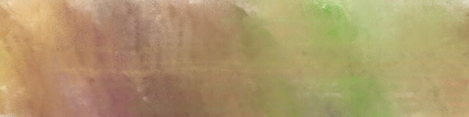 wide art grunge vintage abstract painted background with dark khaki, pastel brown and burly wood colors and space for text or image. can be used as horizontal header or banner orientation