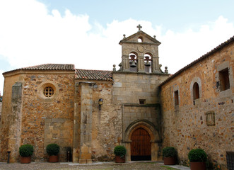 caceres, spain: old romanic church