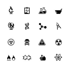 Science Icons // Black Series