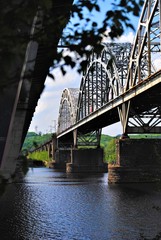 the bridge over the river