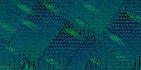 modern abstract blue background design with layers of textured and  shapes in random geometric pattern 