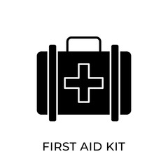 Obraz premium First Aid Kit icon vector illustration. Medical First Aid Kit vector illustration template. First Aid Kit vector icon flat design for website, logo, sign, symbol, app, UI.