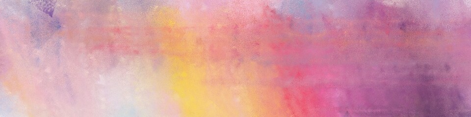 wide art grunge vintage abstract painted background with rosy brown, tan and antique fuchsia colors and space for text or image. can be used as horizontal header or banner orientation