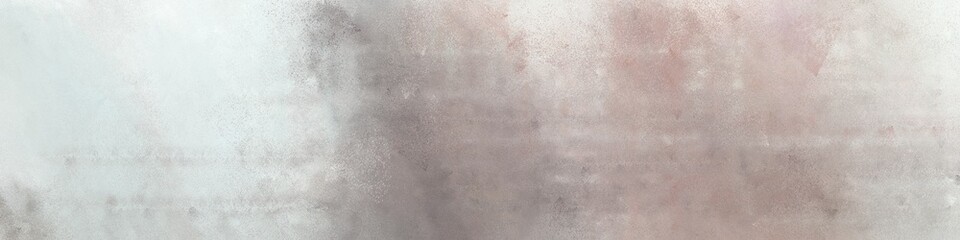 wide art grunge abstract painting background texture with pastel gray, light gray and rosy brown colors and space for text or image. can be used as horizontal background texture