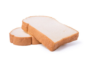 toast bread isolated include clipping path on white background