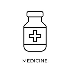 Medicine icon vector illustration. Medicine vector illustration template. Medicine icon design isolated on white background. Medicine vector icon flat design for website, logo, sign, symbol, app, UI.