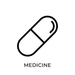 Medicine icon vector illustration. Medicine vector illustration template. Medicine icon design isolated on white background. Medicine vector icon flat design for website, logo, sign, symbol, app, UI.