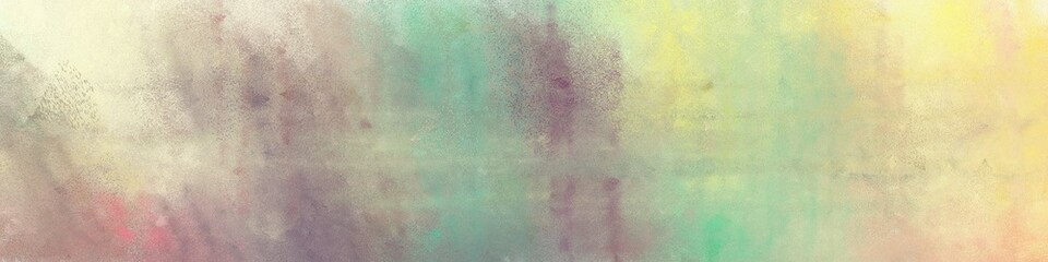 Fototapeta premium wide art grunge vintage abstract painted background with tan and light slate gray colors and space for text or image. can be used as horizontal background graphic