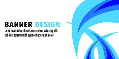 Abstract modern banner background design vector template