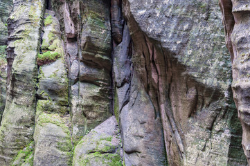 Skalne miasto w Czechach - niepowtarzalna tekstura skał