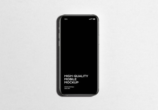 Dark Phone Mobile Device Mockup