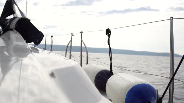 Segelboot Reling Tau Kroatien