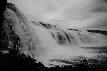 waterfall in the mountains