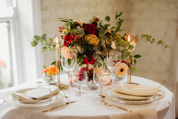 wedding table setting
