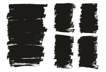 Flat Paint Brush Thin Long & Short Background Mix High Detail Abstract Vector Background Mix Set 