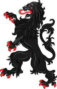 recommend clip art: The rebels lion - the heraldic symbol