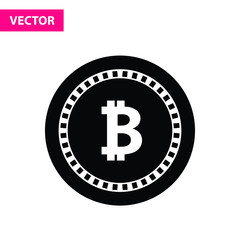 Cryptocurrency bitcoin minimal simple icon