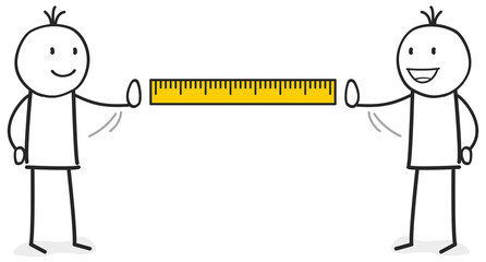 two person do social distancing