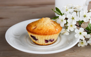 Muffins with black currants