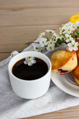 Muffins with black currants