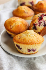 Muffins with black currants