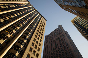 Fototapeta na wymiar Edificios en la zona de negocio de San Francisco