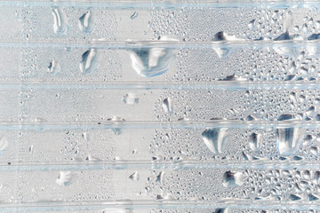 fogging polycarbonate. texture. background. polycarbonate greenhouse photo