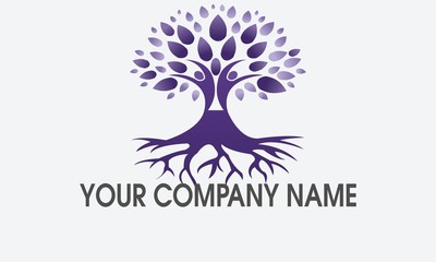 abstract tree vector illustration