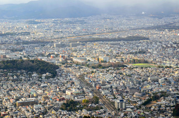 Fototapeta premium 京都の大文字山からの眺め