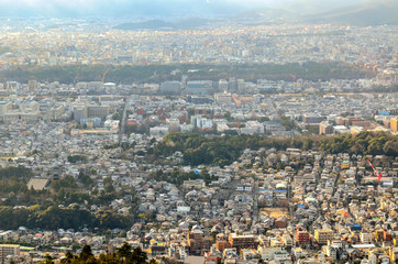 京都の大文字山からの眺め