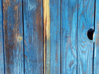 Blue, wood background, Vintage timber texture
