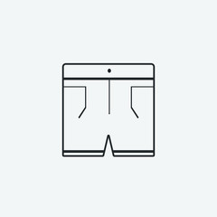 short pants vector icon illustration sign