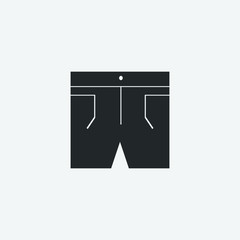shorts vector icon illustration sign