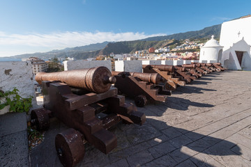 Fototapeta na wymiar Santa Cruz de La Palma - Castillo de La Virgen - view over the city