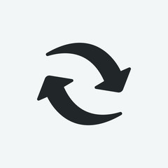 Refresh vector icon illustration sign