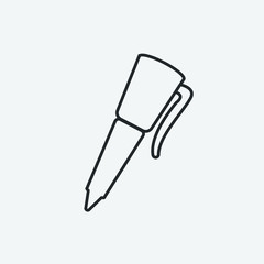 Pen vector icon illustration sign