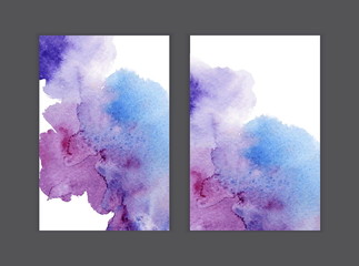 brochure art abstract brush painted watercolor background vector